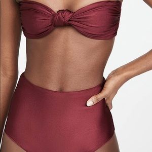 Sara Cristina Plum Bikini with Bandeau Top